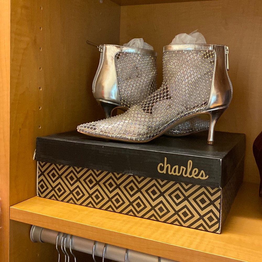NIB Charles David Glam Booties size 6.5. Gorgeous for your Vegas weekend!